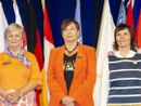 Fernanda Gallo Freschi (al centro) durante l'elezione a presidente internazionale dello Zonta Club (Ph Zonta Club)