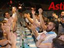 Una cena delle scorse edizioni del Palio (Merphefoto)
