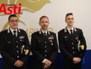 Nella foto, da sinistra a destra: il capitano Carbone, il colonnello Lando e il capitano Concina