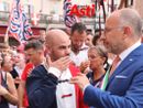 Maurizio Rasero con Antonio Siri, vincitore del Palio 2024 (Merphefoto)