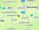 Scossa di terremoto oggi nell'Astigiano, a Bruno, con magnitudo 2.5, ipocentro a 19 chilometri di profondità