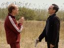 Tony Servillo e Elio Germano in una scena di Iddu - L'ultimo padrino