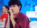 TriGno (Pietro Bagnadentro) durante l'esibizione nella nuova puntata del talent di Canale 5