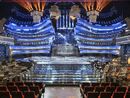 Il palco dell'Ariston, realizzato su ideazione dell'architetto Riccardo Bocchini, che ospiterà la 75esima edizione del Festival di Sanremo Il palco dell'Ariston, realizzato su ideazione dell'architetto Riccardo Bocchini, che ospiterà la 75esima edizione del Festival di Sanremo