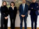 In foto il direttore generale Giovanni Gorgoni con i rappresentanti della Fondazione Astigiana per la Salute del Territorio: Luisa Amalberto, Federica Quinto, Vincenzo Sorisio