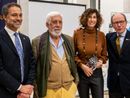 Alberto Bazzano, presidente del Rotary, Carlo Panella, Roberta Bellesini e il presidente dell'associazione Italia - Israele Luigi Florio