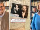 Aldo Agosti e Marina Cassi in un collage fotografico con la copertina del loro libro dedicato a Capriolo