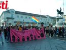 Un immagine del corteo organizzato lo scorso 8 marzo da NUDM Asti