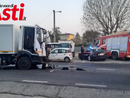 Immagini relative l'incidente avvenuto stamattina all'alba in frazione Palucco