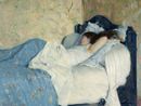 A letto, dipinto del 1878 di Federico Zandomeneghi, impressionista veneziano