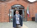 Davide Bosso, dirigente del Cpia, ritratto di fronte all'Istituto