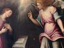 Particolare di una delle opere del Caccia a tema Annunciazione Particolare di una delle opere del Caccia a tema Annunciazione