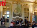 Immagini della presentazione dei lavori di restauro del Salone Immagini della presentazione dei lavori di restauro del Salone