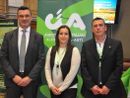 Il presidente nazionale Cia Cristiano Fini, la presidente Cia Alessandria-Asti Daniela Ferrando e il suo vice Amedeo Cerutti