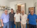 in ordine Tiziano Bragato (componente delegazione), Francesco Pantano (vice delegato), Walter Vercelli (consigliere regionale), Gianfranco Merlo (delegato provinciale) e Bruno Fassone (segretario) in ordine Tiziano Bragato (componente delegazione), Francesco Pantano (vice delegato), Walter Vercelli (consigliere regionale), Gianfranco Merlo (delegato provinciale) e Bruno Fassone (segretario)
