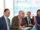 Il sindaco Rasero con il presidente Cirio alla firma Il sindaco Rasero con il presidente Cirio alla firma