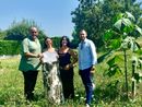 All’inaugurazione ufficiale del nuovo boschetto di Paulownia erano presenti: l’assessore Antonino Russo - Assessore al Verde del Comune di Orbassano, Clara Bonaudi e Denise Bonaudi del CDA Boman e Daniele Berruti Presidente Paulownia Piemonte Nazionale