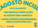 A Incisa Scapaccino rinasce la tradizione con il Ferragosto Incisiano