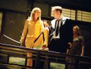 Uma Thurman e Quentin Tarantino sul set di "Kill Bill"