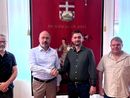La delegazione ricevuta in Provincia