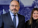 Il sindaco Maurizio Rasero con l'assessore al Commercio Loretta Bologna