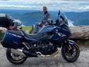 Perissinotto con la sua amata motocicletta