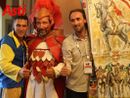 Il capitano del Palio tra fantino e rettore vincitore Il capitano del Palio tra fantino e rettore vincitore