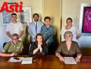 Un'immagine dalla conferenza stampa Un'immagine dalla conferenza stampa