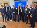 La ministra Alessandra Locatelli (al centro) con i Governatori del Rotary La ministra Alessandra Locatelli (al centro) con i Governatori del Rotary