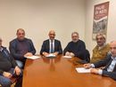 Maurizio Facchi (segretario Pensionati Cgil Asti), Luca Quagliotti (segretario Cgil Asti), Giovanni Gorgoni (direttore generale Asl AT), Stefano Callela (segretario territoriale Cisl Alessandria-Asti), Pierluigi Guerrini (segretario territoriale Uil Pensionati), Armando Dagna (segretario territoriale Uil Asti- Cuneo) Maurizio Facchi (segretario Pensionati Cgil Asti), Luca Quagliotti (segretario Cgil Asti), Giovanni Gorgoni (direttore generale Asl AT), Stefano Callela (segretario territoriale Cisl Alessandria-Asti), Pierluigi Guerrini (segretario territoriale Uil Pensionati), Armando Dagna (segretario territoriale Uil Asti- Cuneo)