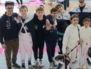 I piccoli spadisti con i tecnici Pasqua e Mandarini I piccoli spadisti con i tecnici Pasqua e Mandarini