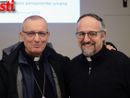 Don Luca Peyron insieme al vescovo di Asti Marco Prastaro (MerfePhoto)