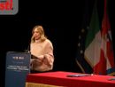 Meloni al Teatro Alfieri nel 2023 (MerfePhoto)