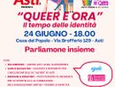 La locandina di &quot;Queer e ora - il tempo delle identità&quot;