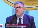 Stefano Santin in un immagine d'archivio riferita a un suo intervento televisivo Stefano Santin in un immagine d'archivio riferita a un suo intervento televisivo