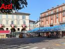 L'allestimento del catino per il Palio 2023 (Merphefoto)
