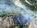 Un incendio nei boschi di Vinadio lo scorso 10 luglio Un incendio nei boschi di Vinadio lo scorso 10 luglio