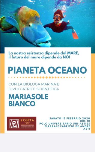 L’università di Asti ospiterà una conferenza divulgativa sull’importanza dell’ecosistema marino