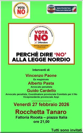 Venerdì a Rocchetta Tanaro un dibattito sui rischi della riforma Nordio