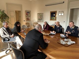 Il municipio il commiato dal comandante dei Carabinieri