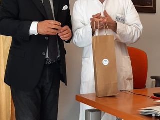 Il presidente Con Te OdV Giovanni Boccia con il dottor Marcello Tucci