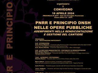 La locandina con i dettagli del programma