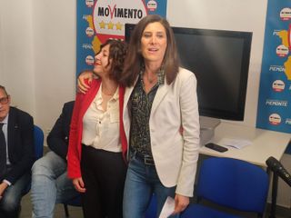 La candidata del Movimento 5 Stelle con l'On. Chiara Appendino