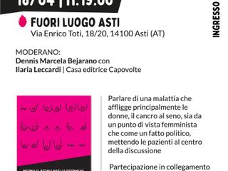 La locandina dell'incontro in programma giovedì