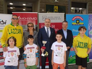Il momento della premiazione di San Lazzaro