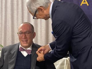 Il governatore distrettuale Remo Gattiglia con Remotti