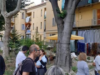 Alcune immagini dell'incontro organizzato dal coordinamento in via Dogliotti