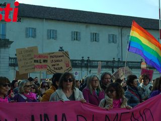 Alcune immagini relative la fase di avvio del corteo