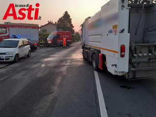 Immagini relative l'incidente avvenuto stamattina all'alba in frazione Palucco