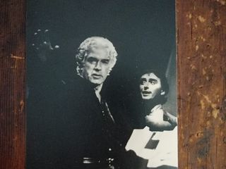 Renzo con il maestro Strehler Renzo con il maestro Strehler